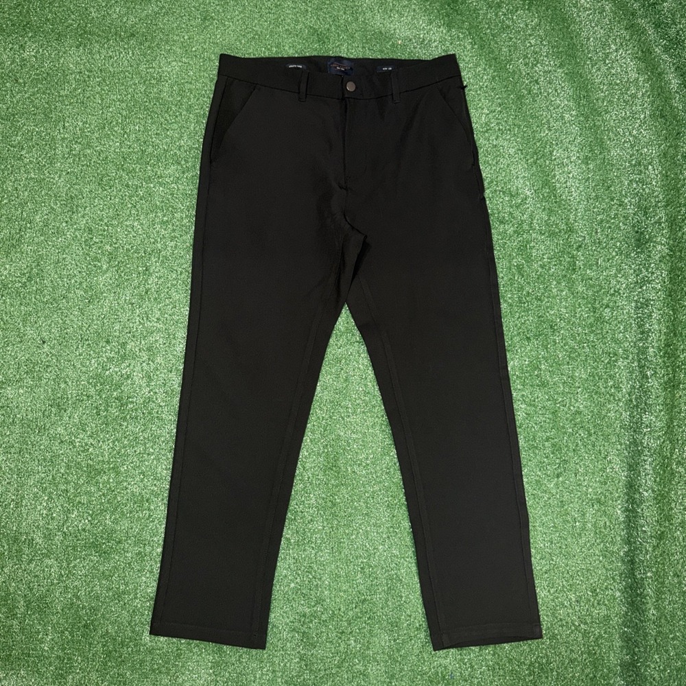 Marc Asher Chino Tech Pants Athletic Taper Lightweight Beige Men's 34x30 New